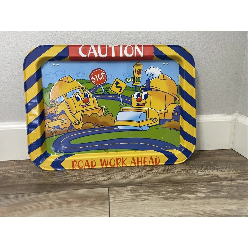 Vintage TV Tray Metal folding legs 